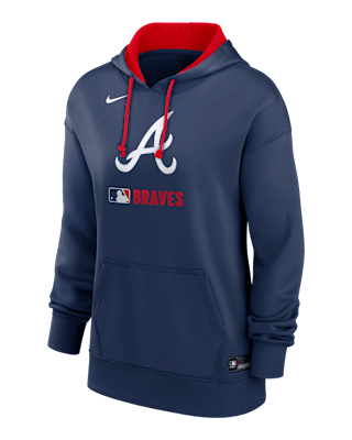 売れ筋商品|||ナイキ カットソー トップス レディース Women's Red Atlanta Braves Oversized Long Sleeve Cropped Pullover Sweatshirt Red Nike Atlanta Braves Women's Red Oversized Pullover Sweatshirt